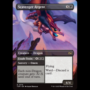 MTG Scavenger Regent // Exude Toxin // Scavenger Regent Tarkir: Dragonstorm tdm#379