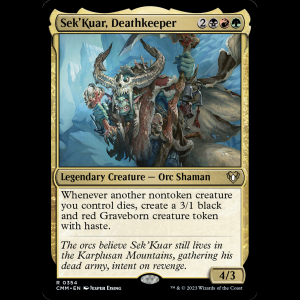 MTG Sek'Kuar, Deathkeeper Commander Masters cmm#354