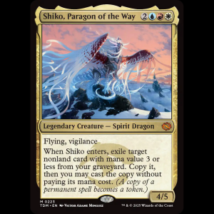 MTG Shiko, Paragon of the Way Tarkir: Dragonstorm tdm#223