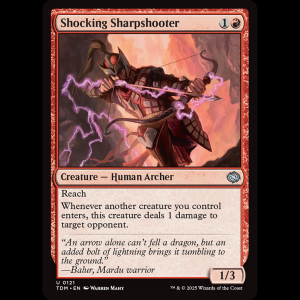 MTG Shocking Sharpshooter Tarkir: Dragonstorm tdm#121