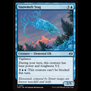 MTG Snowmelt Stag Tarkir: Dragonstorm tdm#57