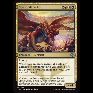 MTG Sonic Shrieker Tarkir: Dragonstorm tdm#226