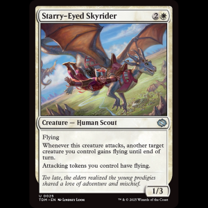 MTG Starry-Eyed Skyrider Tarkir: Dragonstorm tdm#25