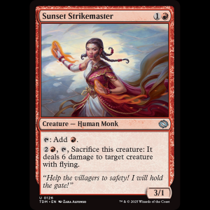 MTG Sunset Strikemaster Tarkir: Dragonstorm tdm#126