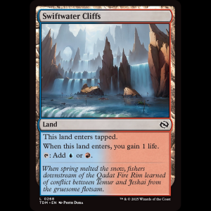 MTG Swiftwater Cliffs Tarkir: Dragonstorm tdm#268