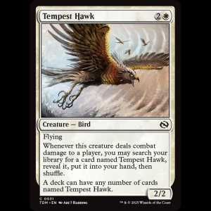MTG Tempest Hawk Tarkir: Dragonstorm tdm#31