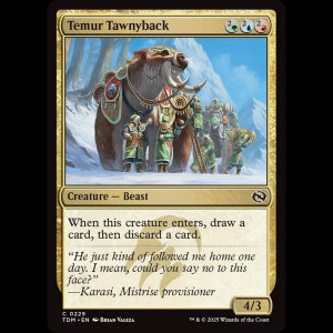 MTG Temur Tawnyback Tarkir: Dragonstorm tdm#229