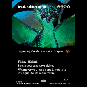 MTG Teval, Arbiter of Virtue Tarkir: Dragonstorm tdm#373