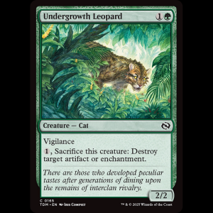 MTG Undergrowth Leopard Tarkir: Dragonstorm tdm#165