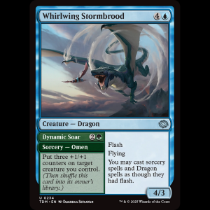 MTG Whirlwing Stormbrood // Dynamic Soar Tarkir: Dragonstorm tdm#234