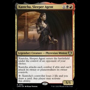 MTG Xantcha, Sleeper Agent Commander Masters cmm#362