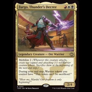 MTG Zurgo, Thunder's Decree Tarkir: Dragonstorm tdm#237