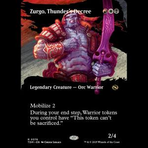 MTG Zurgo, Thunder's Decree Tarkir: Dragonstorm tdm#376