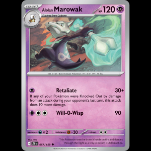 Pokemon TCG Alolan Marowak - Journey Together NM sv9-57