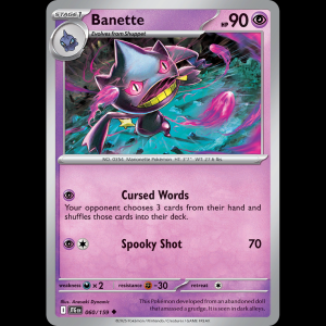 Pokemon TCG Banette - Journey Together NM sv9-60