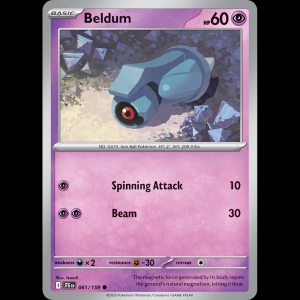 Pokemon TCG Beldum - Journey Together NM sv9-61
