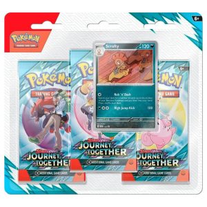 Pokemon TCG Blister 3 Booster Journey Together Ingles
