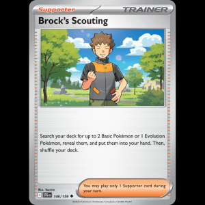 Pokemon TCG Brock's Scouting - Journey Together NM sv9-146