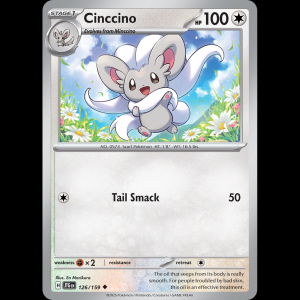 Pokemon TCG Cinccino - Journey Together NM sv9-126