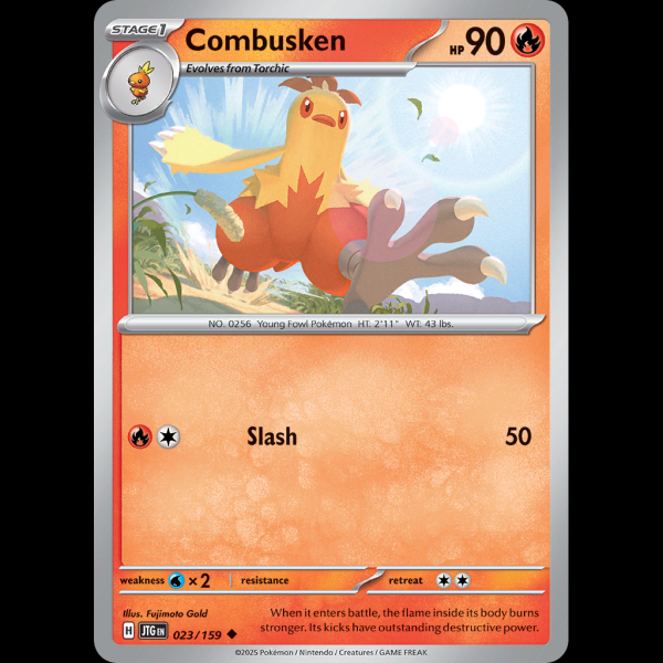 Pokemon TCG Combusken - Journey Together NM sv9-23 - Madtoyz