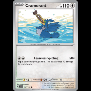 Pokemon TCG Cramorant - Journey Together NM sv9-137