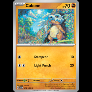 Pokemon TCG Cubone - Journey Together NM sv9-76