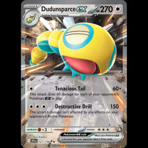 Pokemon TCG Dudunsparce ex - Journey Together NM sv9-121