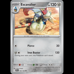 Pokemon TCG Escavalier - Journey Together NM sv9-102