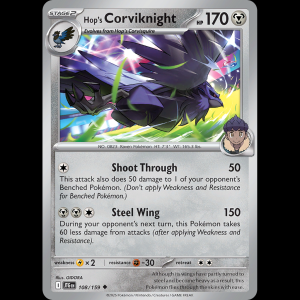 Pokemon TCG Hop's Corviknight - Journey Together NM sv9-108