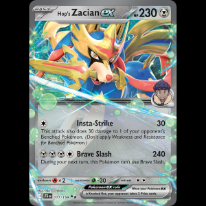 Pokemon TCG Hop's Zacian ex - Journey Together NM sv9-111