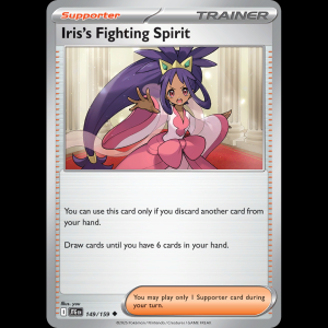 Pokemon TCG Iris's Fighting Spirit - Journey Together NM sv9-149