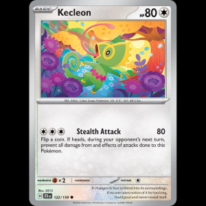 Pokemon TCG Kecleon - Journey Together NM sv9-122