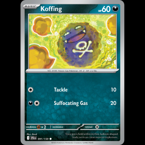 Pokemon TCG Koffing - Journey Together NM sv9-91