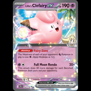 Pokemon TCG Lillie's Clefairy ex - Journey Together NM sv9-56