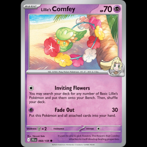 Pokemon TCG Lillie's Comfey - Journey Together NM sv9-68