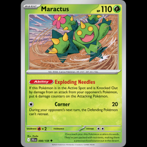Pokemon TCG Maractus - Journey Together NM sv9-8