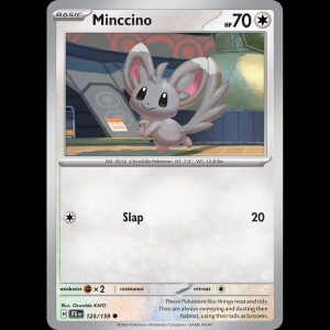 Pokemon TCG Minccino - Journey Together NM sv9-125