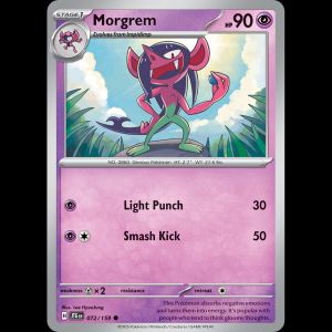 Pokemon TCG Morgrem - Journey Together NM sv9-72