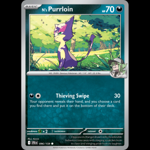 Pokemon TCG N's Purrloin - Journey Together NM sv9-96