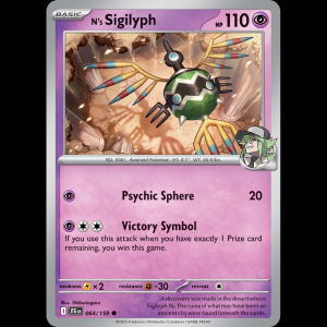Pokemon TCG N's Sigilyph - Journey Together NM sv9-64