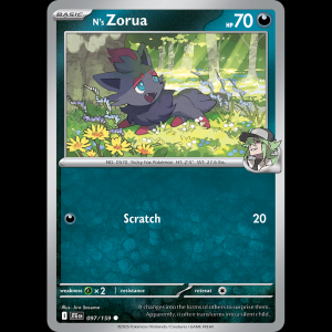 Pokemon TCG N's Zorua - Journey Together NM sv9-97