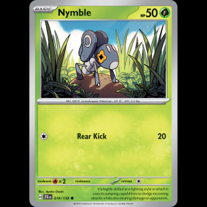 Pokemon TCG Nymble - Journey Together NM sv9-19