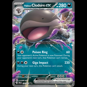 Pokemon TCG Paldean Clodsire ex - Journey Together NM sv9-94