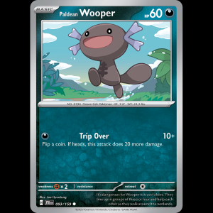 Pokemon TCG Paldean Wooper - Journey Together NM sv9-93
