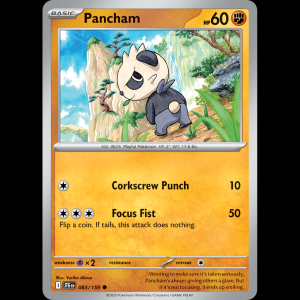 Pokemon TCG Pancham - Journey Together NM sv9-83