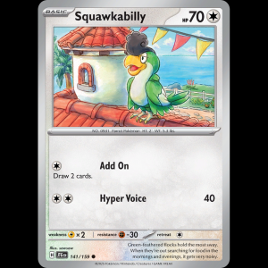 Pokemon TCG Squawkabilly - Journey Together NM sv9-141