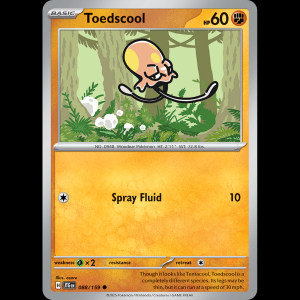 Pokemon TCG Toedscool - Journey Together NM sv9-88