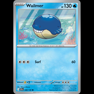 Pokemon TCG Wailmer - Journey Together NM sv9-40