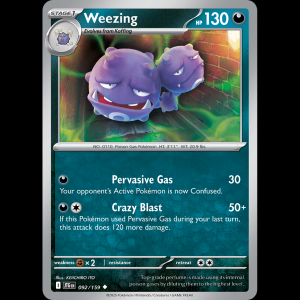 Pokemon TCG Weezing - Journey Together NM sv9-92