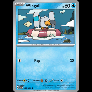 Pokemon TCG Wingull - Journey Together NM sv9-38